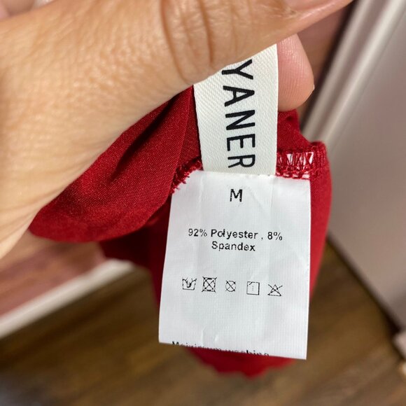 Floerns Women's Plus Size Satin Spaghetti Strap‎ Cowl Neck Wrap Party Cami Dress - Picture 11 of 12